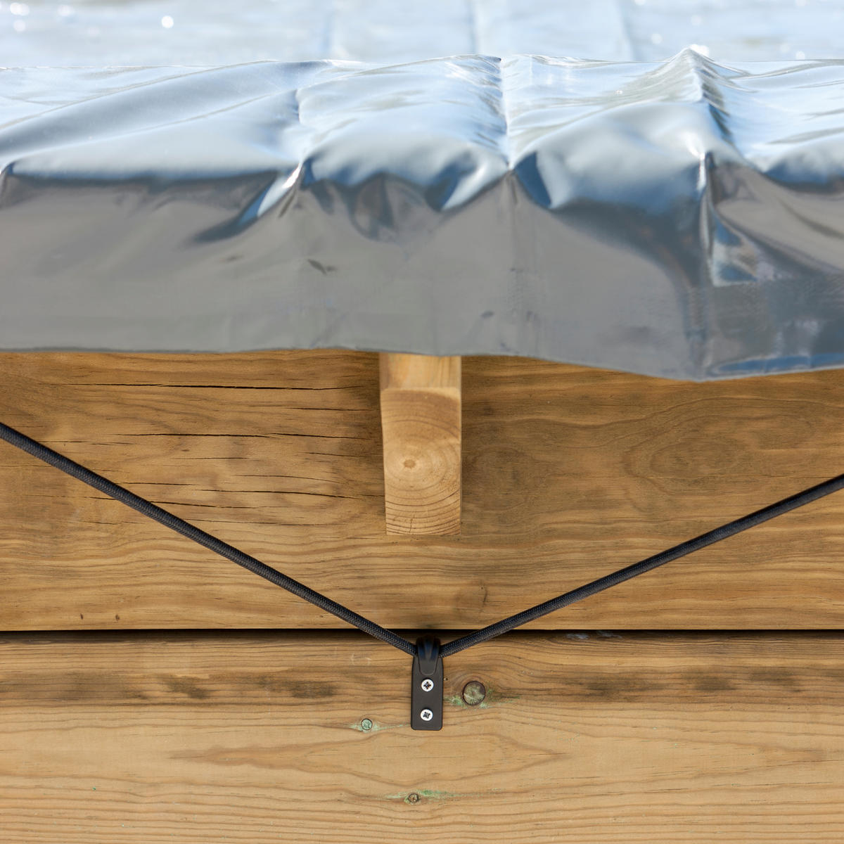 POOLABDECKPLANE 550 cm  - Grau, KONVENTIONELL, Kunststoff (550cm) - Gre