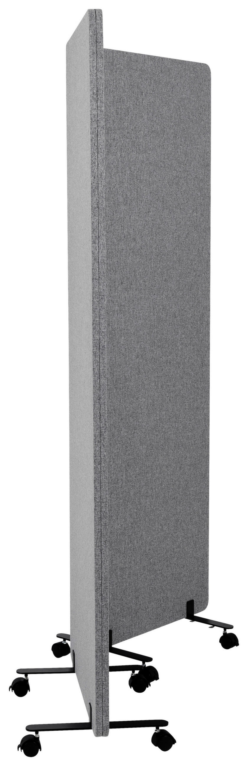MELLANVÄGG  i metall, plast, textil  mörkgrå  - mörkgrå, Basics, metall/textil (60/177/35cm) - MID.YOU
