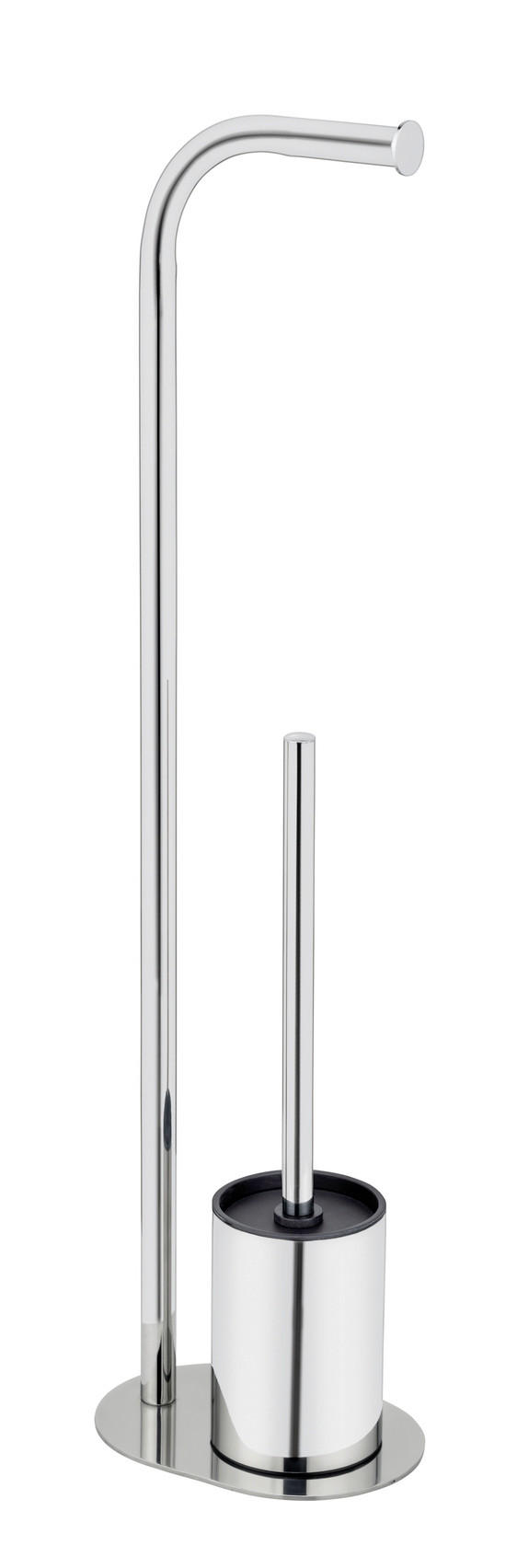 WC-BÜRSTENKOMBINATION - Edelstahlfarben, Basics, Kunststoff/Metall (18/63/13cm) - Wenko