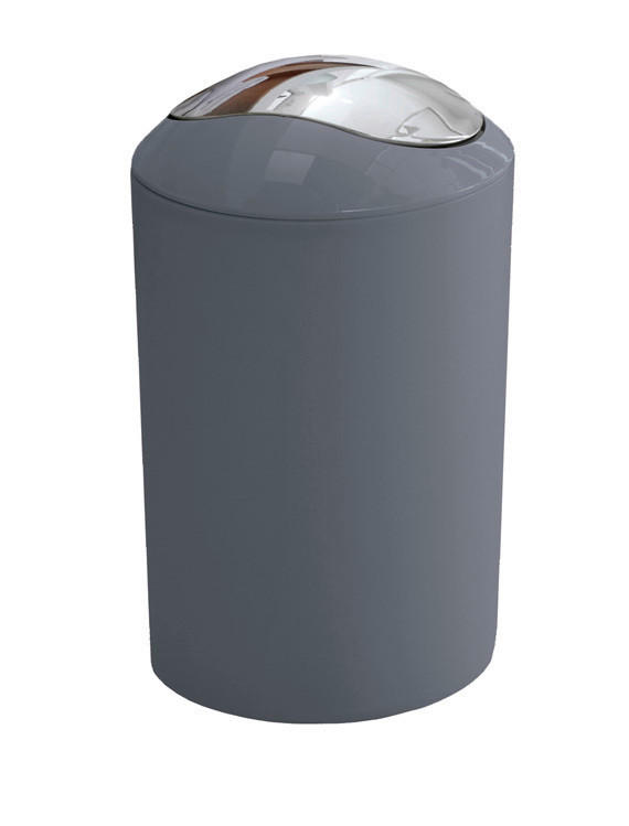 KOSMETIKEIMER GLOSSY 5 L  - Anthrazit/Schwarz, Basics, Kunststoff (20/30cm) - Kleine Wolke