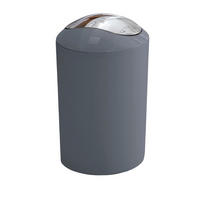KOSMETIKEIMER GLOSSY 5 L  - Anthrazit/Schwarz, Basics, Kunststoff (20/30cm) - Kleine Wolke