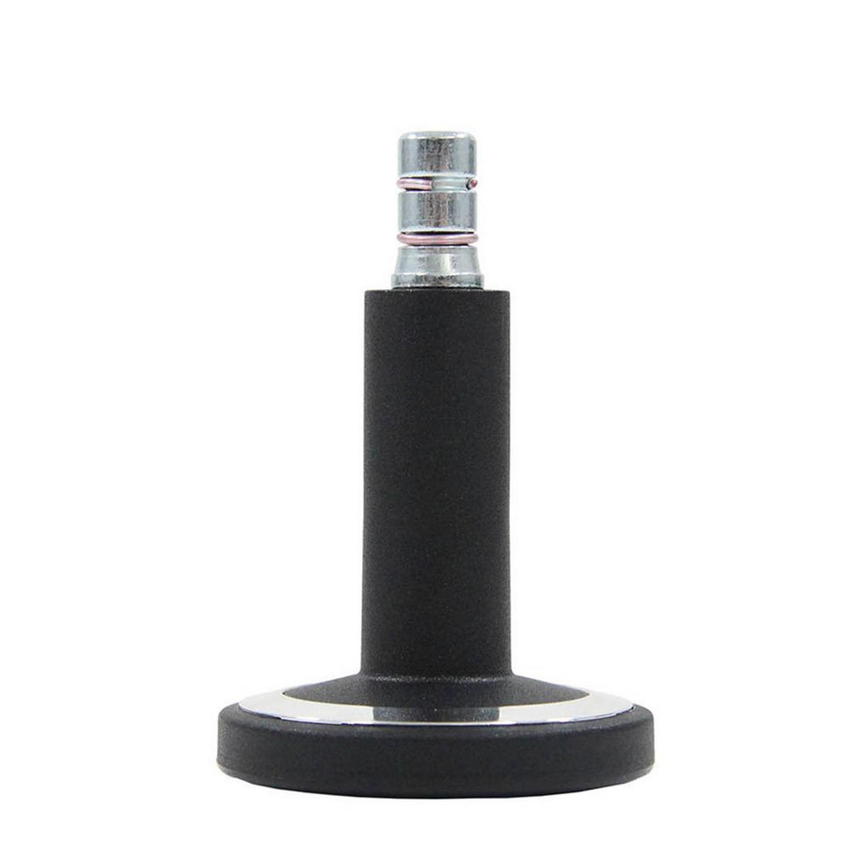 BÜROSTUHLGLEITER - Chromfarben/Schwarz, Basics, Kunststoff/Metall (6/6,9/6cm) - MID.YOU