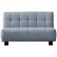 SCHLAFSOFA Juice in Webstoff Hellblau  - Schwarz/Hellblau, Design, Textil/Metall (145/92/102cm) - Novel