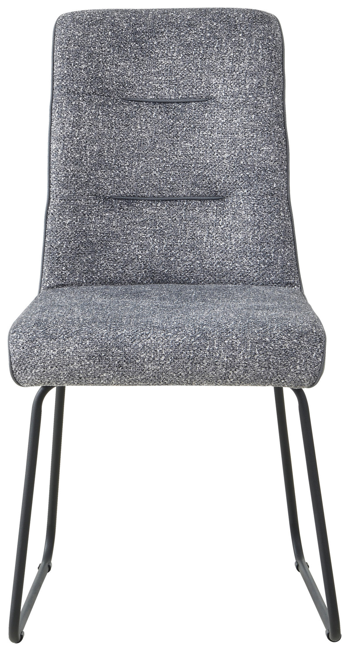 STUHL - Schwarz/Grau, Design, Textil/Metall (47/93/64cm) - Carryhome