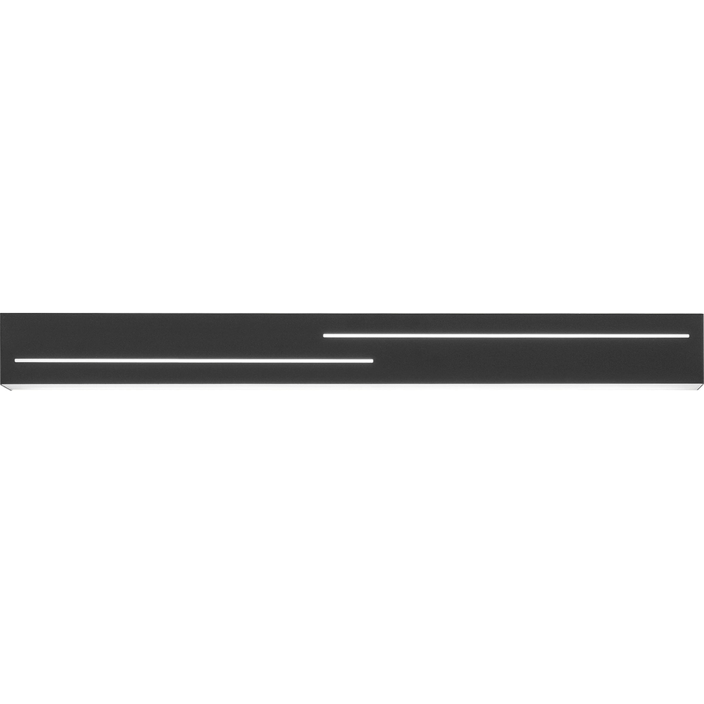 ZIDNA LED LAMPA Banny  - antracit, Dizajnerski, metal/plastika (50,5/7/5cm)