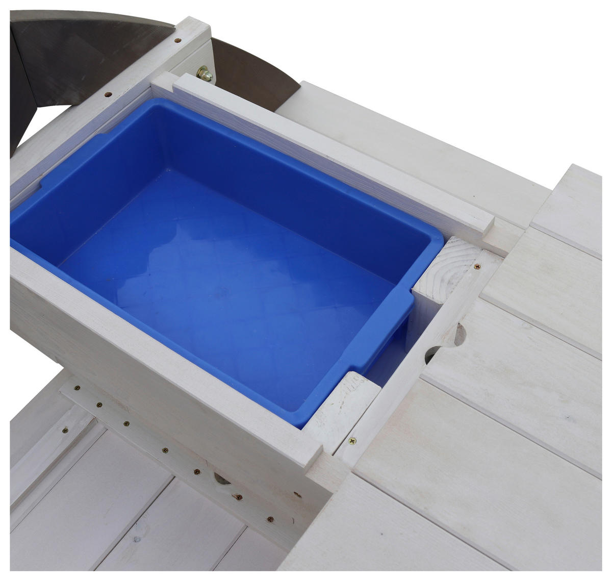 SAND- UND WASSERTISCH  - Weiß/Grau, KONVENTIONELL, Holz/Kunststoff (119/65/98cm) - Ambia Garden