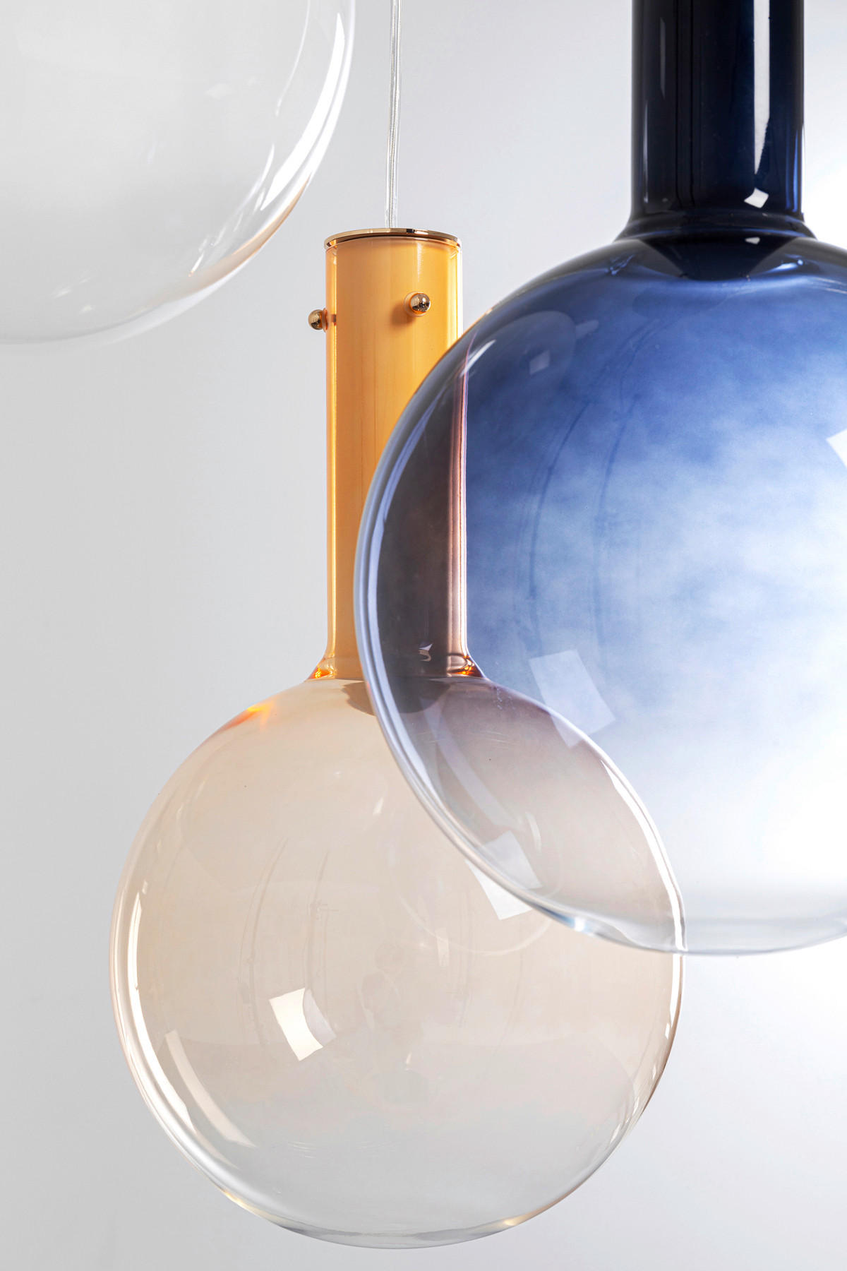 HÄNGELEUCHTE Misteriosa 54/153/54 cm   - Basics, Glas/Metall (54/153/54cm) - Kare-Design