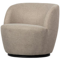 SESSEL in Webstoff Sandfarben  - Sandfarben/Schwarz, Design, Kunststoff/Textil (70/68/77cm) - Livetastic