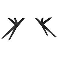 TISCHGESTELL Schwarz   - Schwarz, Design, Metall (60/80/73cm) - Landscape