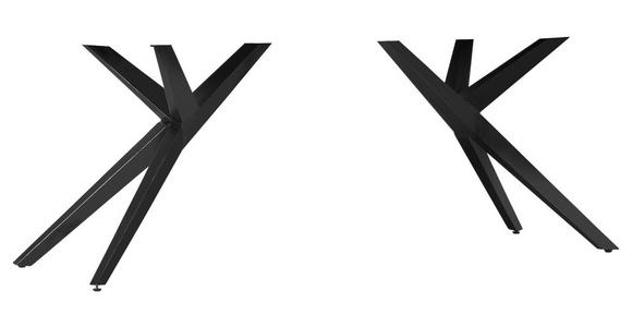 TISCHGESTELL Schwarz   - Schwarz, Design, Metall (60/80/73cm) - Landscape