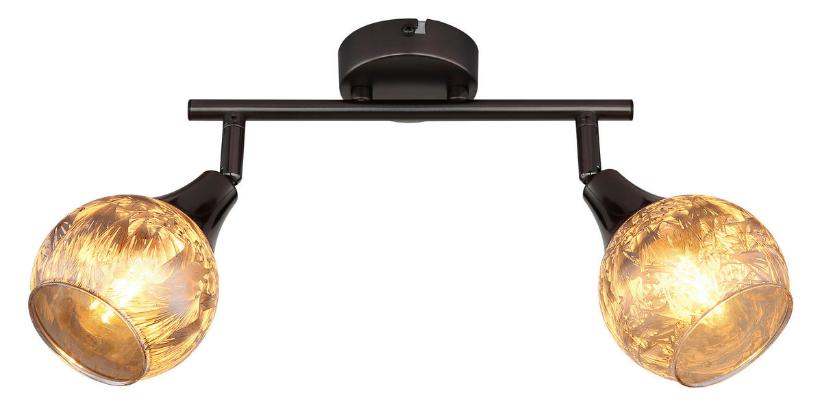 Proiector 25/9,8/19 cm    - negru cromat/gri, Basics, sticlă/metal (25/9,8/19cm) - Globo