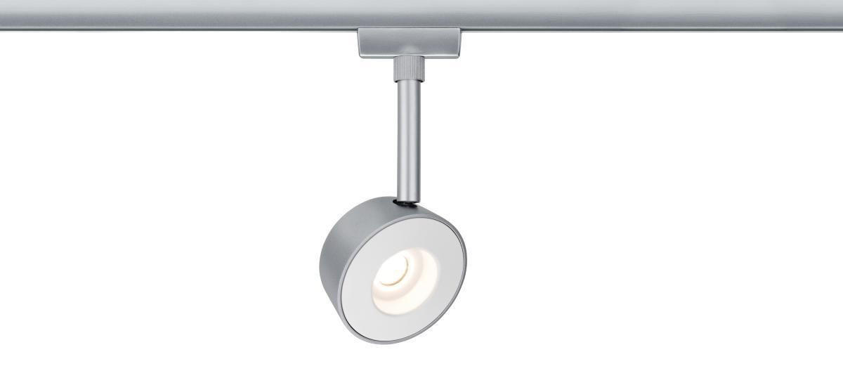 SCHIENENSYSTEM-STRAHLER URail - Chromfarben, Design, Metall (8/18/4cm) - Paulmann