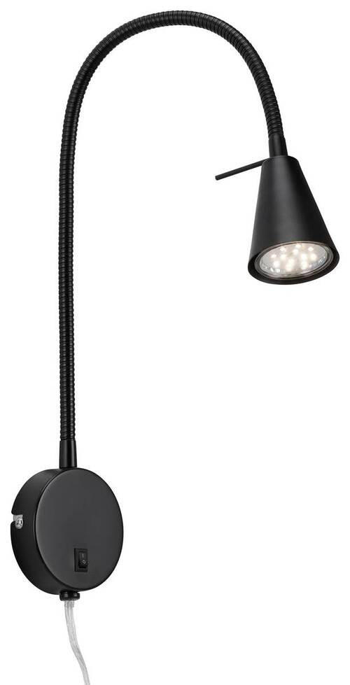 NÁSTĚNNÉ LED SVÍTIDLO, 8/45 cm  - černá, Basics, kov (8/45cm)