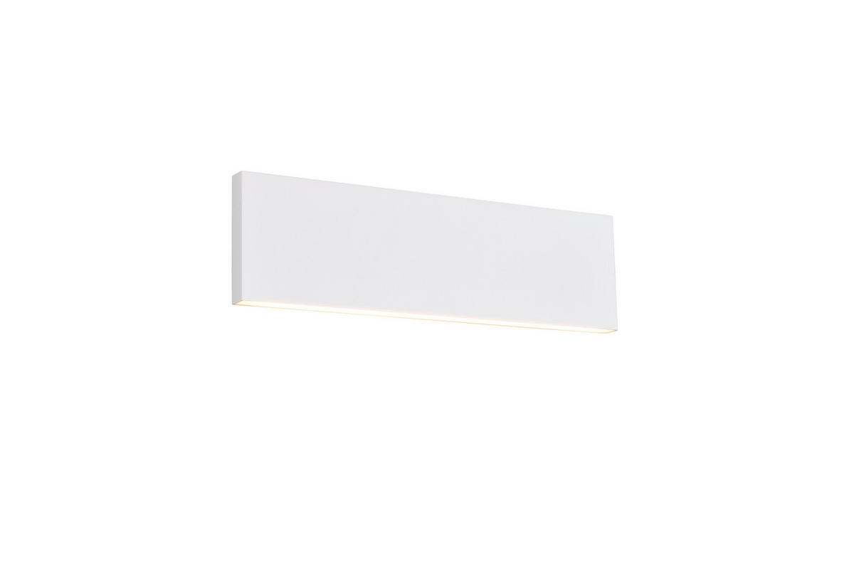 LED-WANDLEUCHTE - Weiss, Design, Kunststoff/Metall (28/8/4,5cm) - Novel