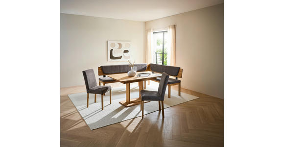 ESSTISCH Eiche vollmassiv rechteckig Eichefarben  - Eichefarben, KONVENTIONELL, Holz (130-180/90/75cm) - Linea Natura