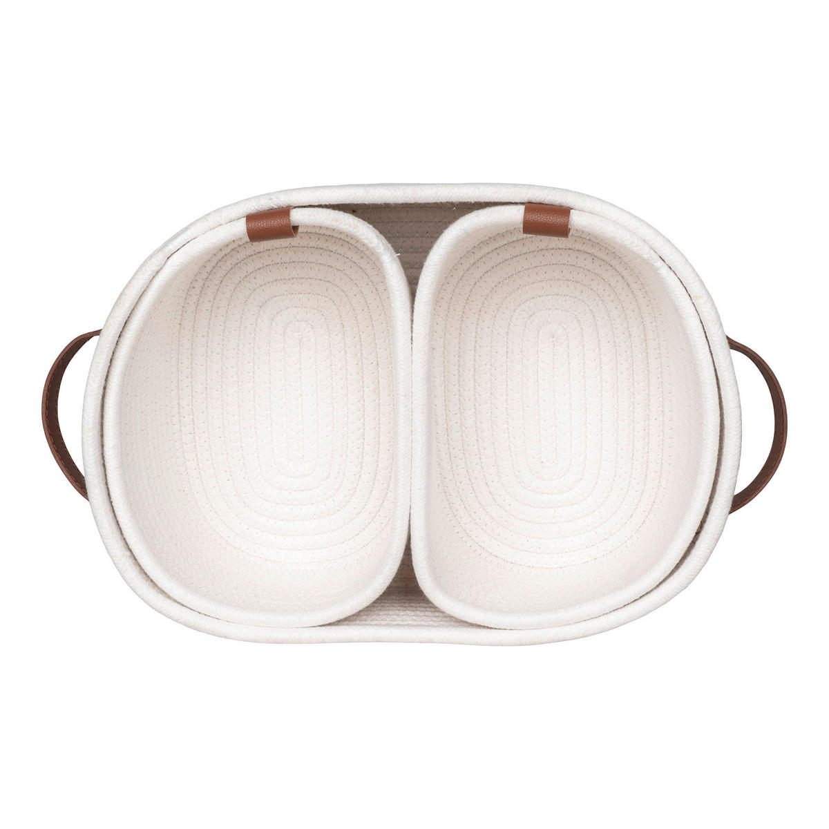 KORBSET - Braun/Weiß, Basics, Textil