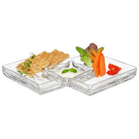 SNACKSCHALE Sezione   - Transparent, Design, Glas (32/4,1/21,9cm) - Leonardo