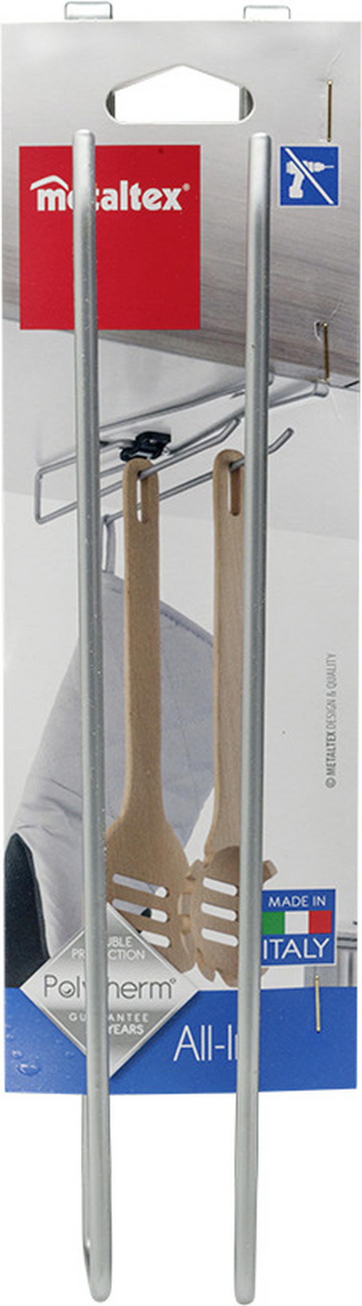 Element depozitare suspendata  - gri, Basics, metal (8/28/6cm)
