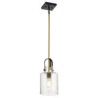 VISEČA SVETILKA  Elstead Kitner      18/65.4 cm      E27 - barve medenine, Konvencionalno, kovina/steklo (18/65.4cm) - Elstead Lighting