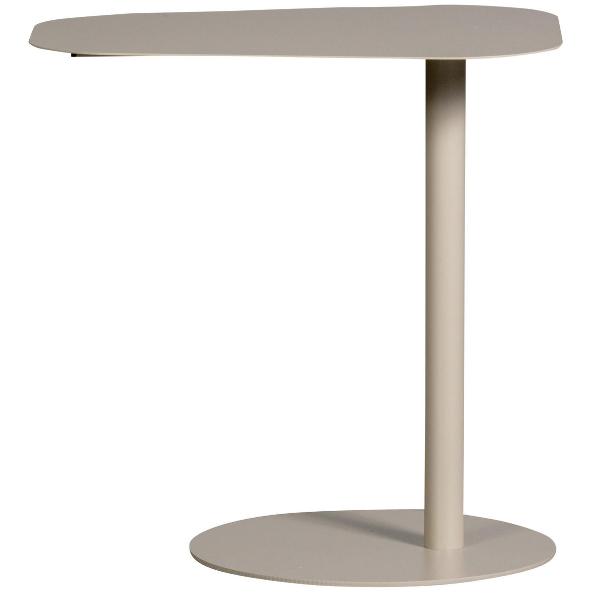 BEISTELLTISCH 50/38/50 cm Hellgrau Freiform  - Hellgrau, Design, Metall (50/38/50cm) - Livetastic