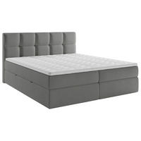 BOXBETT 180/220 cm  in Grau  - Schwarz/Grau, MODERN, Holz/Kunststoff (180/220cm) - MID.YOU
