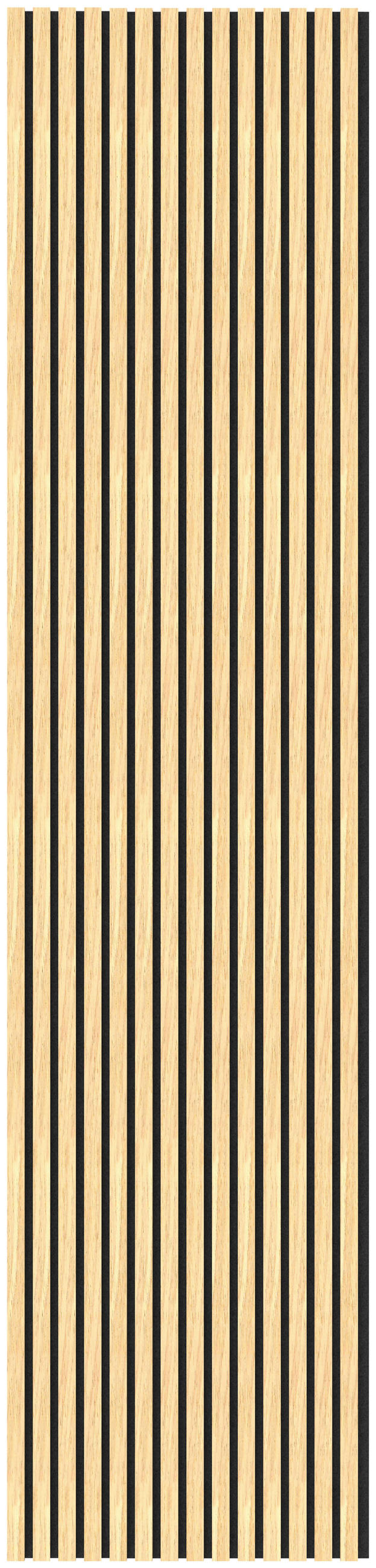 AKUSTIKPANEEL Echtholz, Nachbildung 56,5/240/1,65 cm  - Eichefarben, KONVENTIONELL, Holzwerkstoff (56,5/240/1,65cm) - Novel