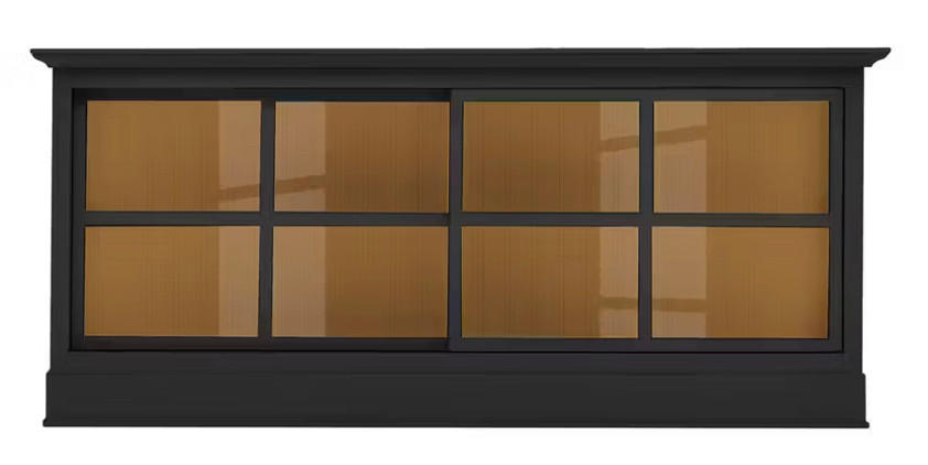 SIDEBOARD UrbanClass  in 190,5/82/49 cm  - Schwarz/Honig, LIFESTYLE, Glas/Holz (190,5/82/49cm) - Livetastic