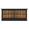 SIDEBOARD UrbanClass  in 190,5/82/49 cm  - Schwarz/Honig, LIFESTYLE, Glas/Holz (190,5/82/49cm) - Livetastic
