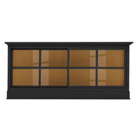 SIDEBOARD UrbanClass  in 190,5/82/49 cm  - Schwarz/Honig, LIFESTYLE, Glas/Holz (190,5/82/49cm) - Livetastic