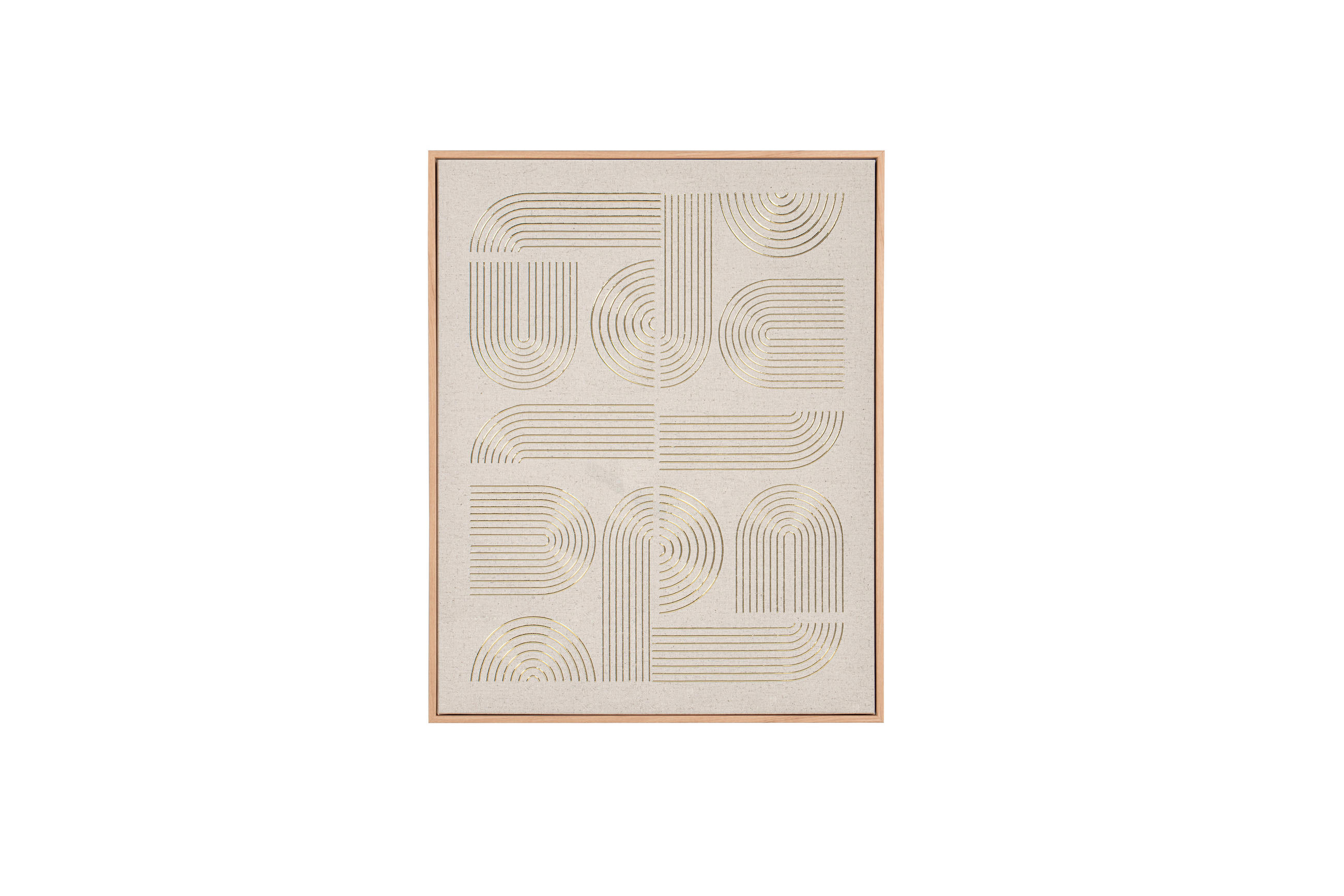 KUNSTDRUCK Abstraktes, Ornamente 40/50/2,3 cm  - Sandfarben/Naturfarben, Basics, Kunststoff/Textil (40/50/2,3cm)