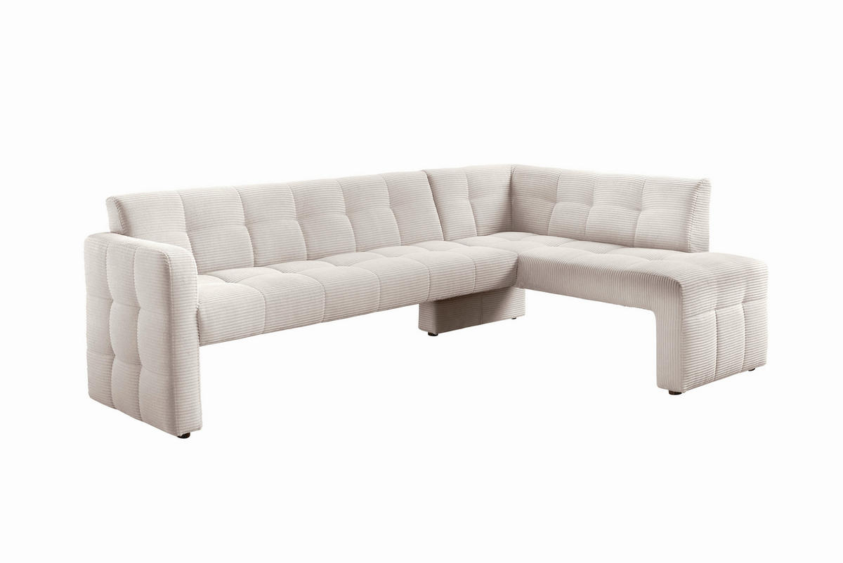 ECKBANK 245/157 cm  in Beige  - Beige/Schwarz, MODERN, Holz/Holzwerkstoff (245/157cm) - Livetastic