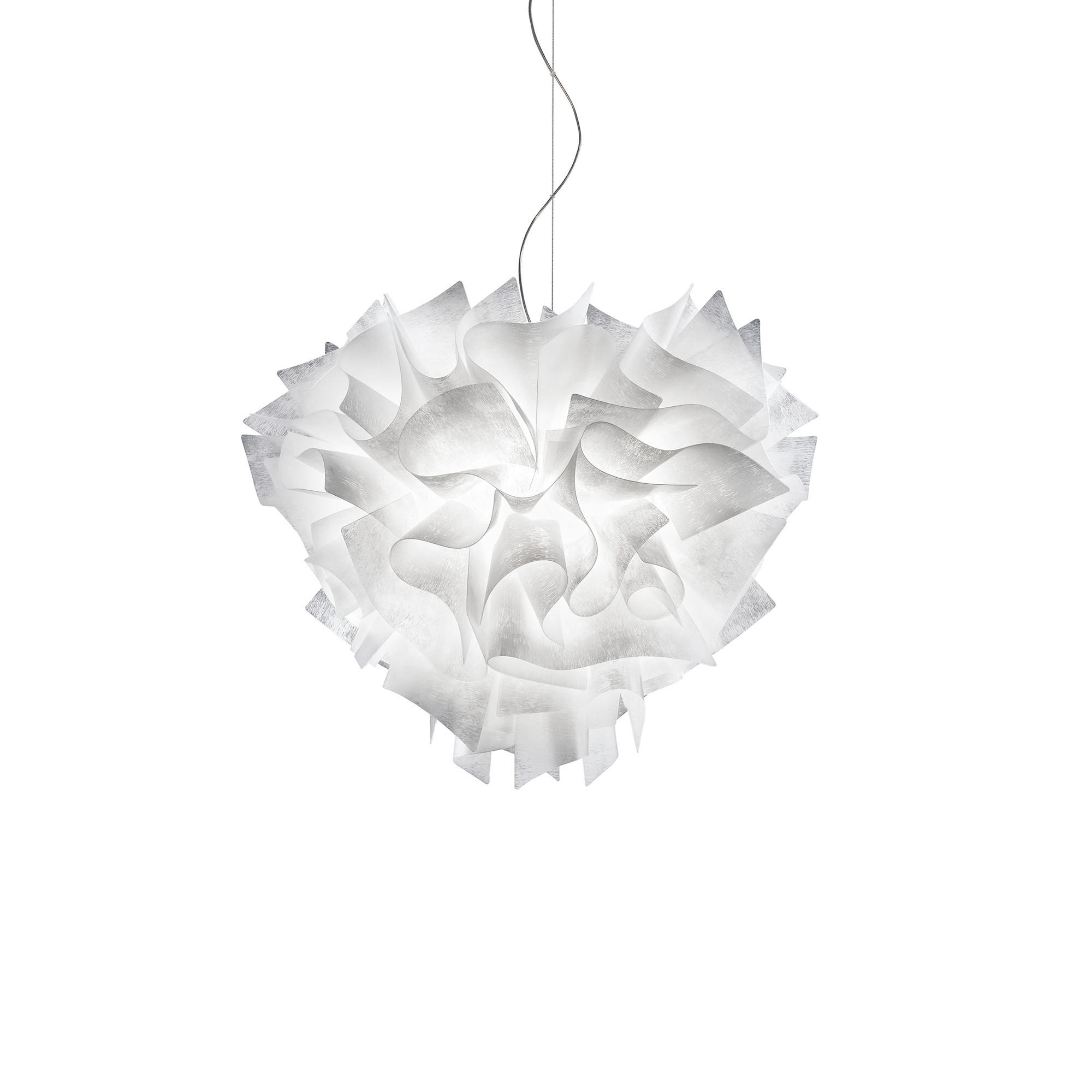 HÄNGELEUCHTE VELI 42/35 cm   - Transparent/Weiß, Design, Kunststoff (42/35cm) - Slamp