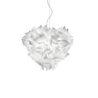 HÄNGELEUCHTE VELI 42/35 cm   - Transparent/Weiß, Design, Kunststoff (42/35cm) - Slamp