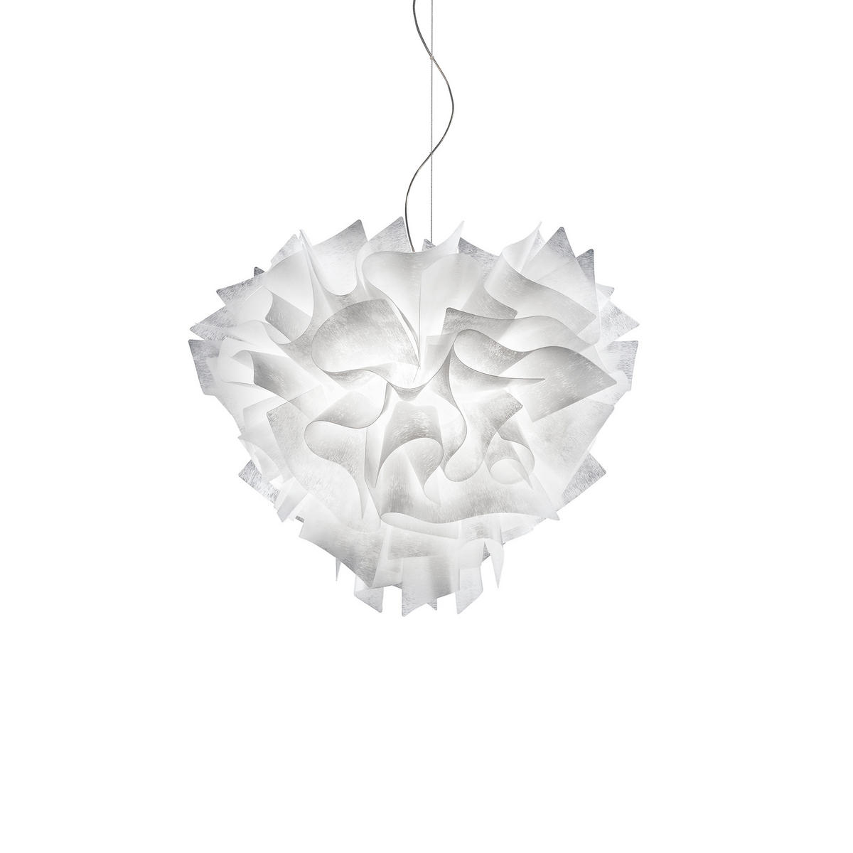 HÄNGELEUCHTE VELI 42/35 cm   - Transparent/Weiß, Design, Kunststoff (42/35cm) - Slamp