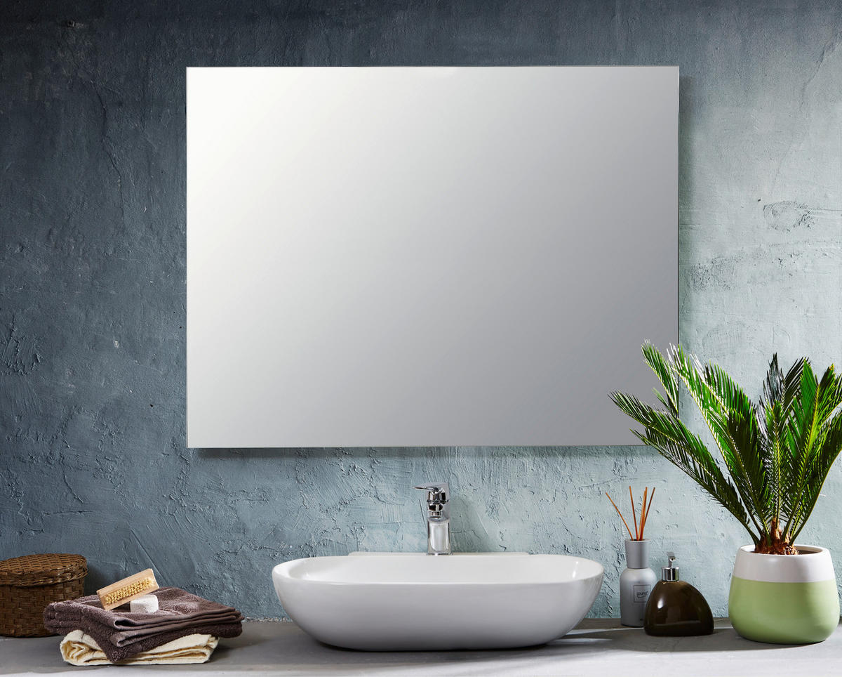 WANDSPIEGEL 90/70/5 cm    in rechteckig  - KONVENTIONELL, Glas (90/70/5cm)