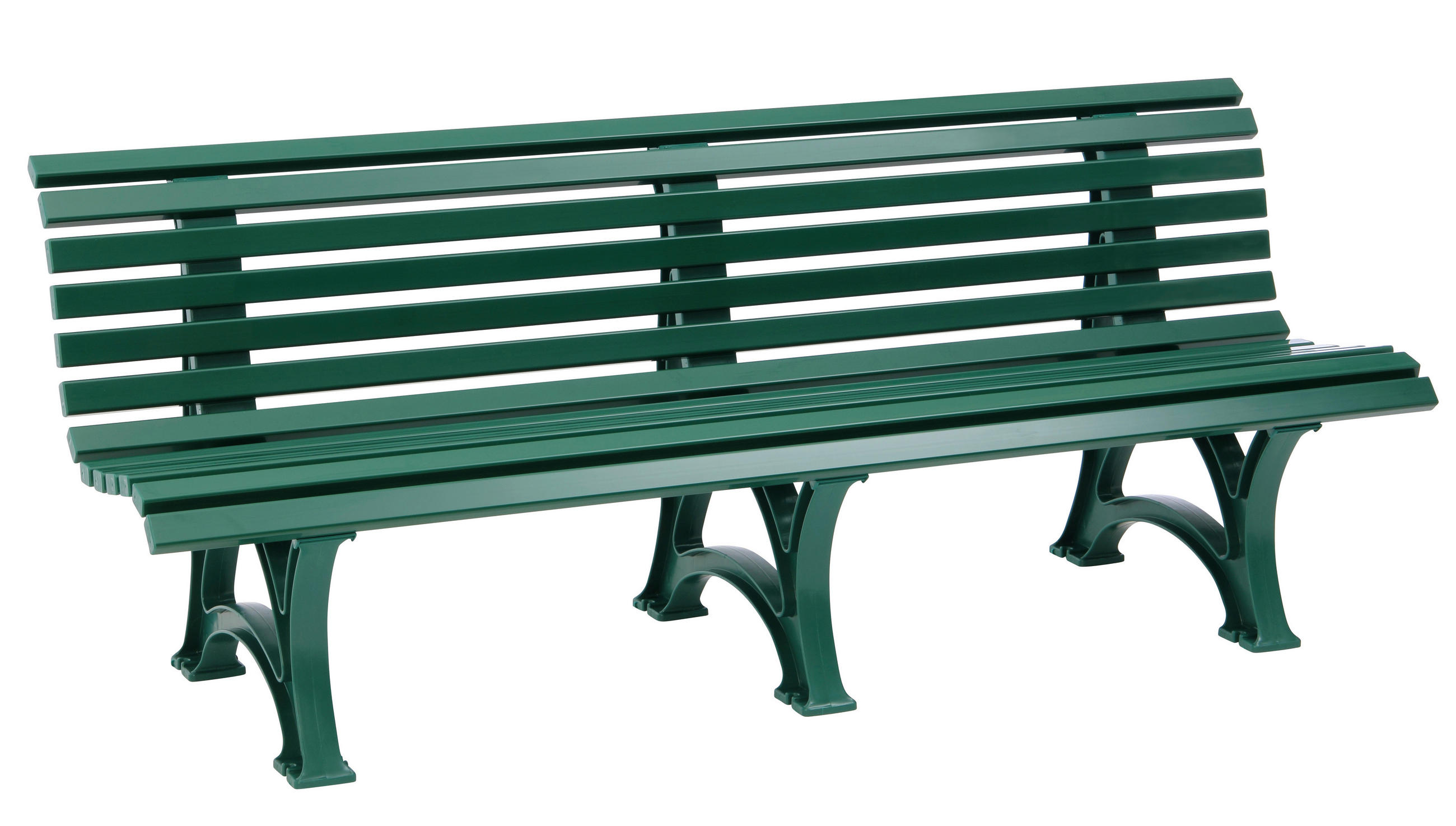 GARTENBANK 200/80/64 cm   - Grün, Basics, Kunststoff (200/80/64cm) - Modante