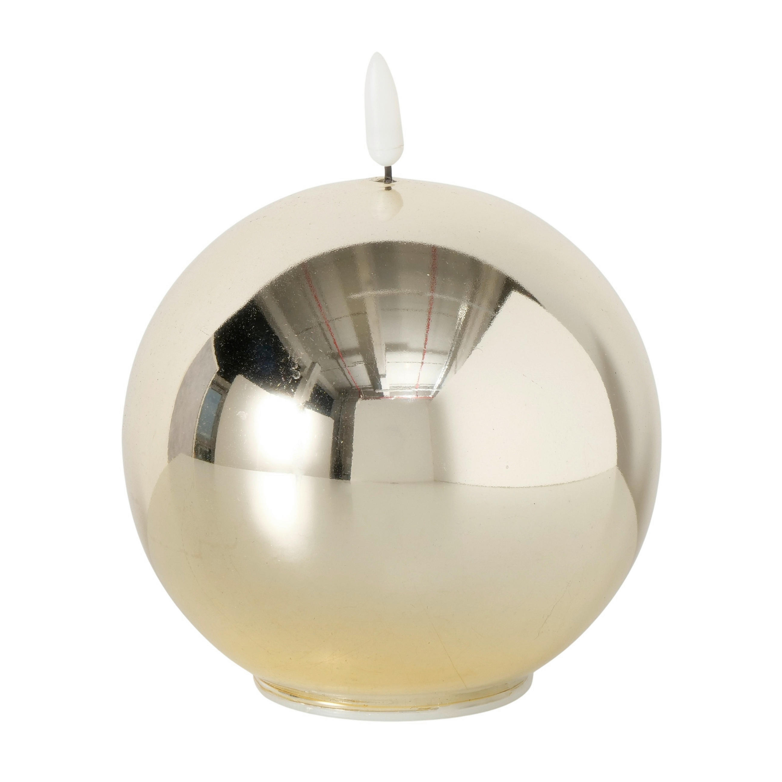 LED-KERZE  - Goldfarben, Basics, Glas/Kunststoff (12/12cm)