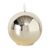 LED-KERZE  - Goldfarben, Basics, Glas/Kunststoff (12/12cm)