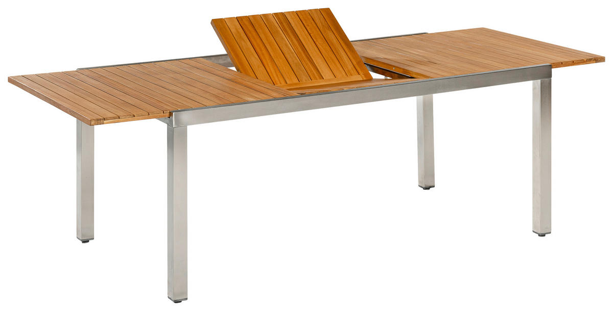 GARTENSET 5-teilig  - Silberfarben/Naturfarben, MODERN, Holz/Metall - Gardenson