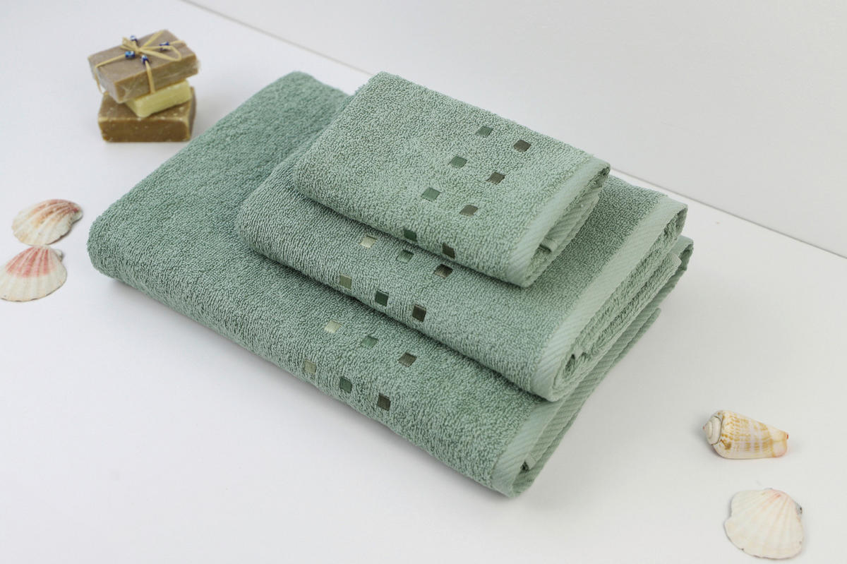 PROSOP DE DUȘ 70/140 cm verde salvie  - verde salvie, Konventionell, textil (70/140cm) - Esposa