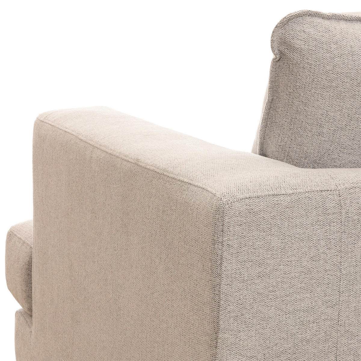 SOFFA i vit  - vit/svart, Basics, metall/trä (315/82/230cm) - Pure Home Comfort