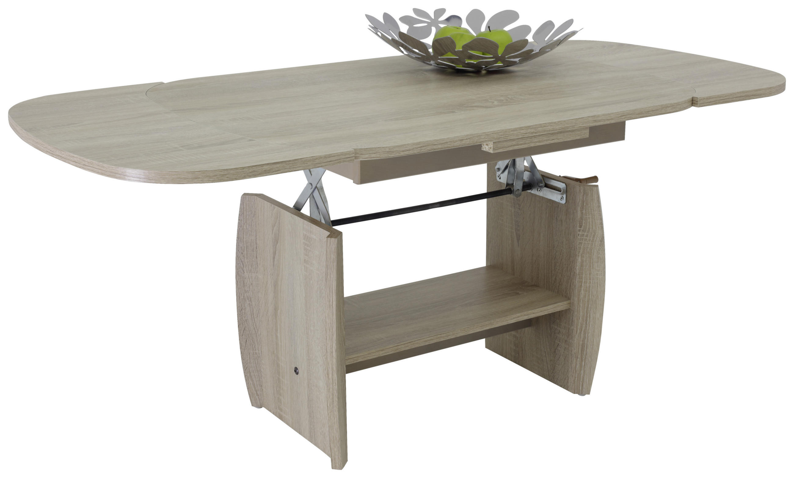 COUCHTISCH oval Sonoma Eiche  - Sonoma Eiche, Basics, Holzwerkstoff (90/68/52cm) - MID.YOU