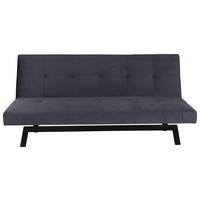 BÄDDSOFFA i mörkgrå  - mörkgrå, Design, metall/textil (180/80/55cm) - Livetastic
