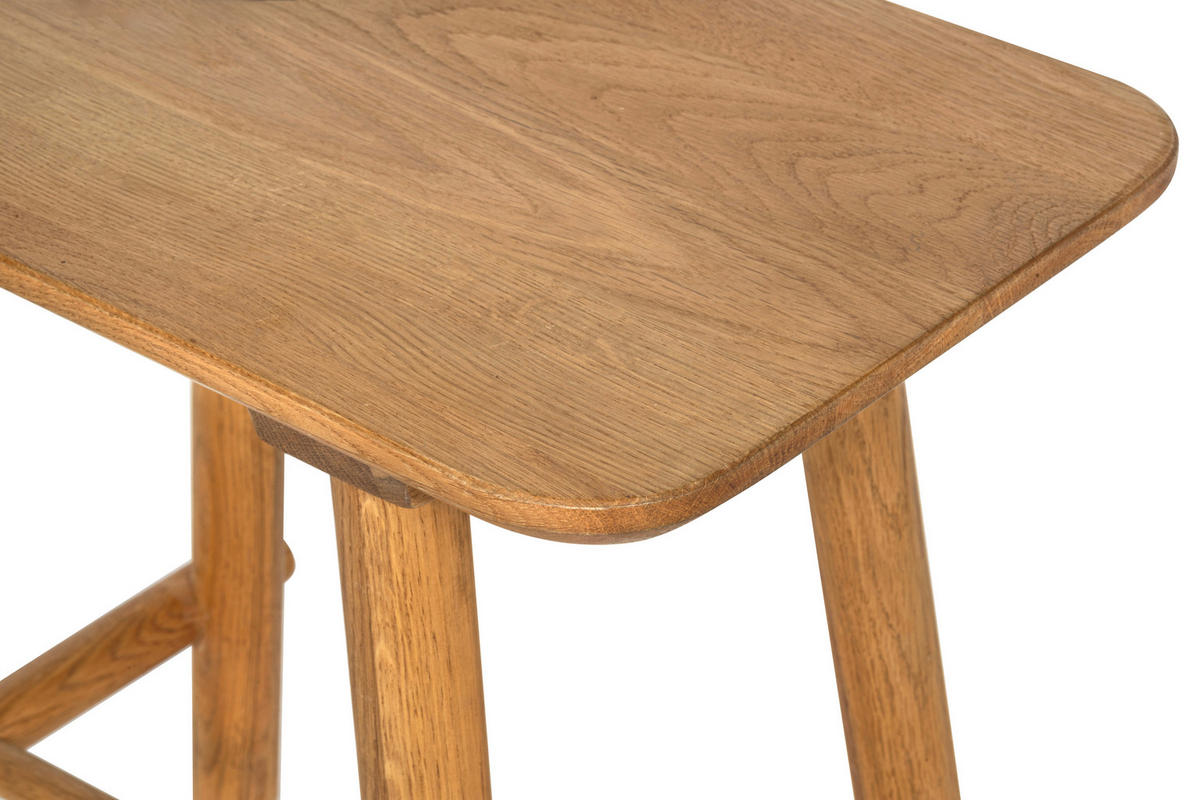 HOCKER Eiche Eichefarben  - Eichefarben, Natur, Holz (45/45/30cm) - Linea Natura