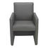SESSEL Lederlook Anthrazit - Anthrazit/Schwarz, Design, Kunststoff/Textil (58/88/63cm) - Novel