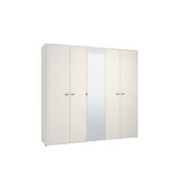 NYÍLÓAJTÓS SZEKRÉNY kasmírszínű  - kasmírszínű/fekete, Basics, műanyag/faalapú anyag (224,5/210,5/56cm) - Carryhome