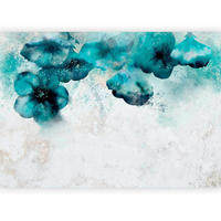 FOTOTAPETE  - Türkis/Hellgrau, LIFESTYLE, Textil (400/280cm) - artgeist