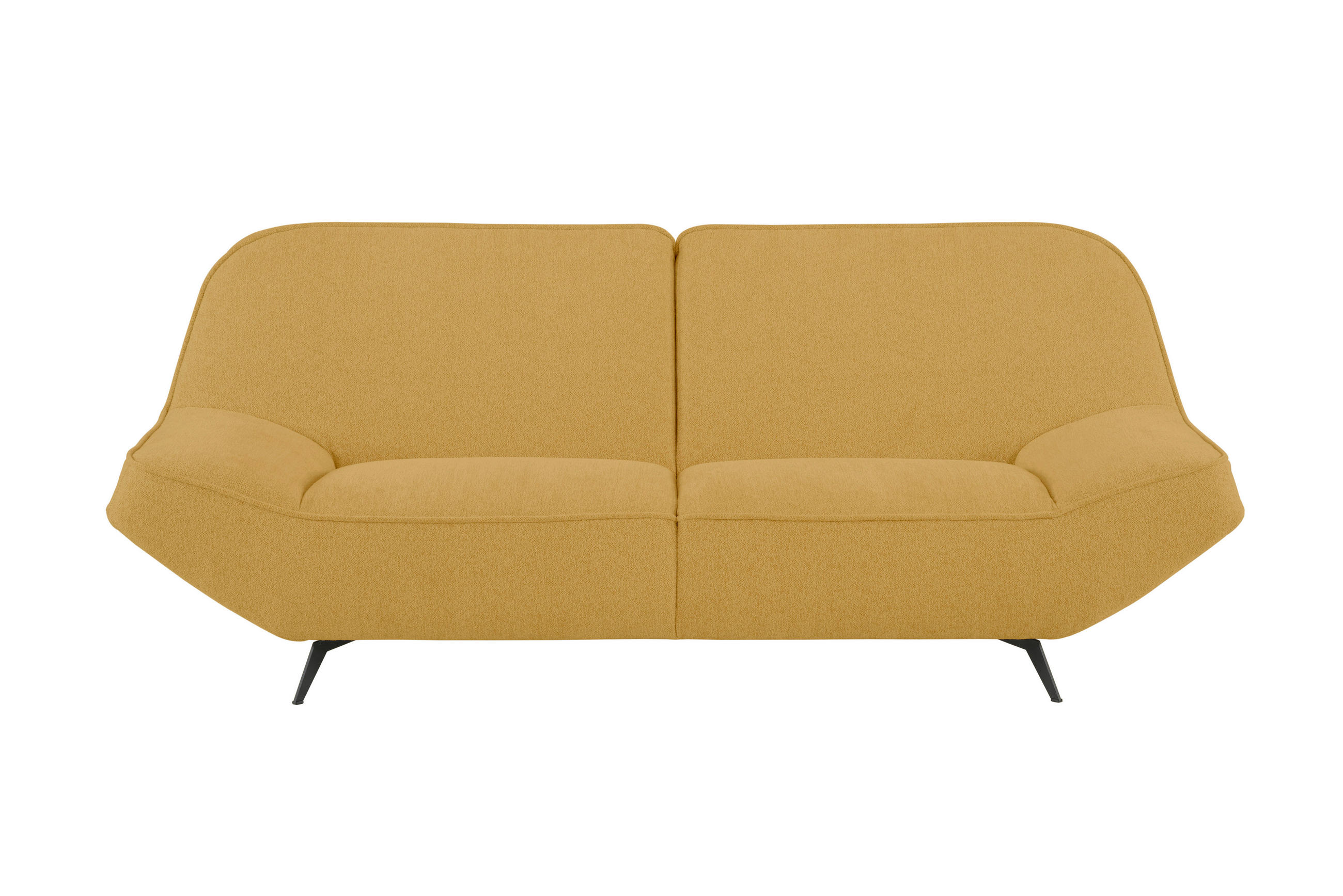 3-SITZER-SOFA  in Chenille Senfgelb  - Senfgelb, Design, Textil (223/87/96cm) - MID.YOU