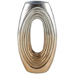 VASE 31.5 cm  - Goldfarben/Nickelfarben, Design, Metall (18/31,5/8cm) - Ambia Home