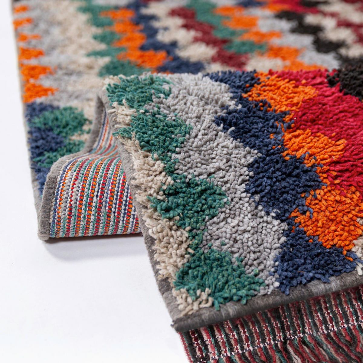 HOCHFLORTEPPICH 133/190 cm Multicolor rechteckig  - Multicolor, Basics, Kunststoff/Textil (133/190cm) - Flair Rugs